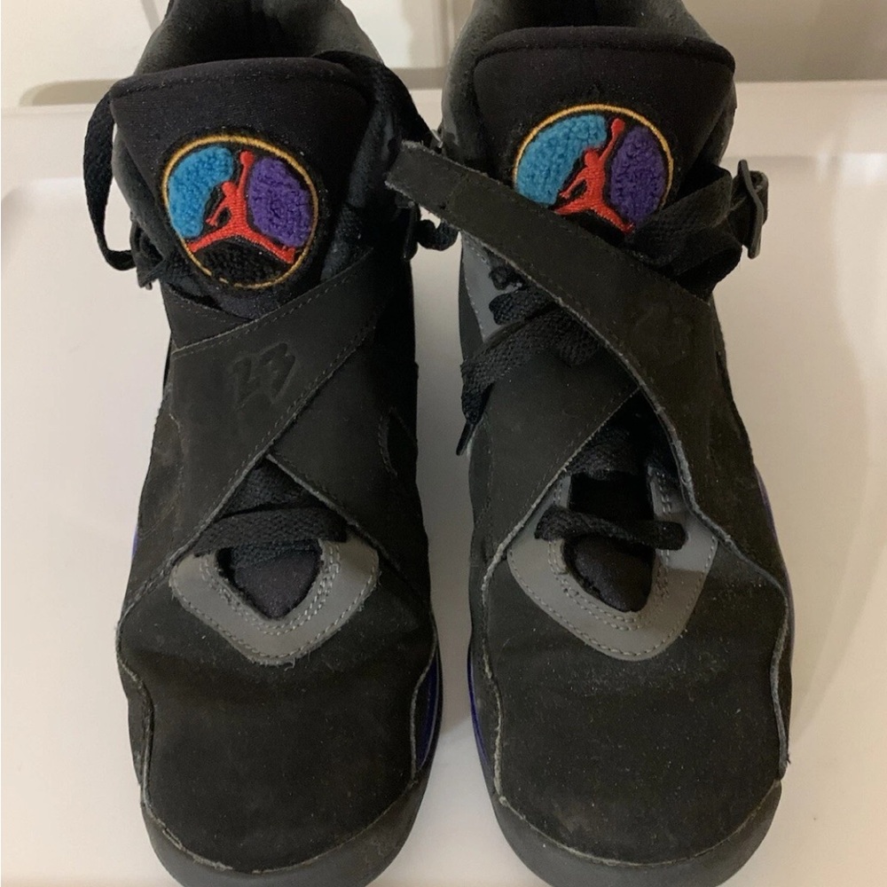 Nike air Jordan 8‎ retro size 6Y aqua Sneakers Black 305368-025